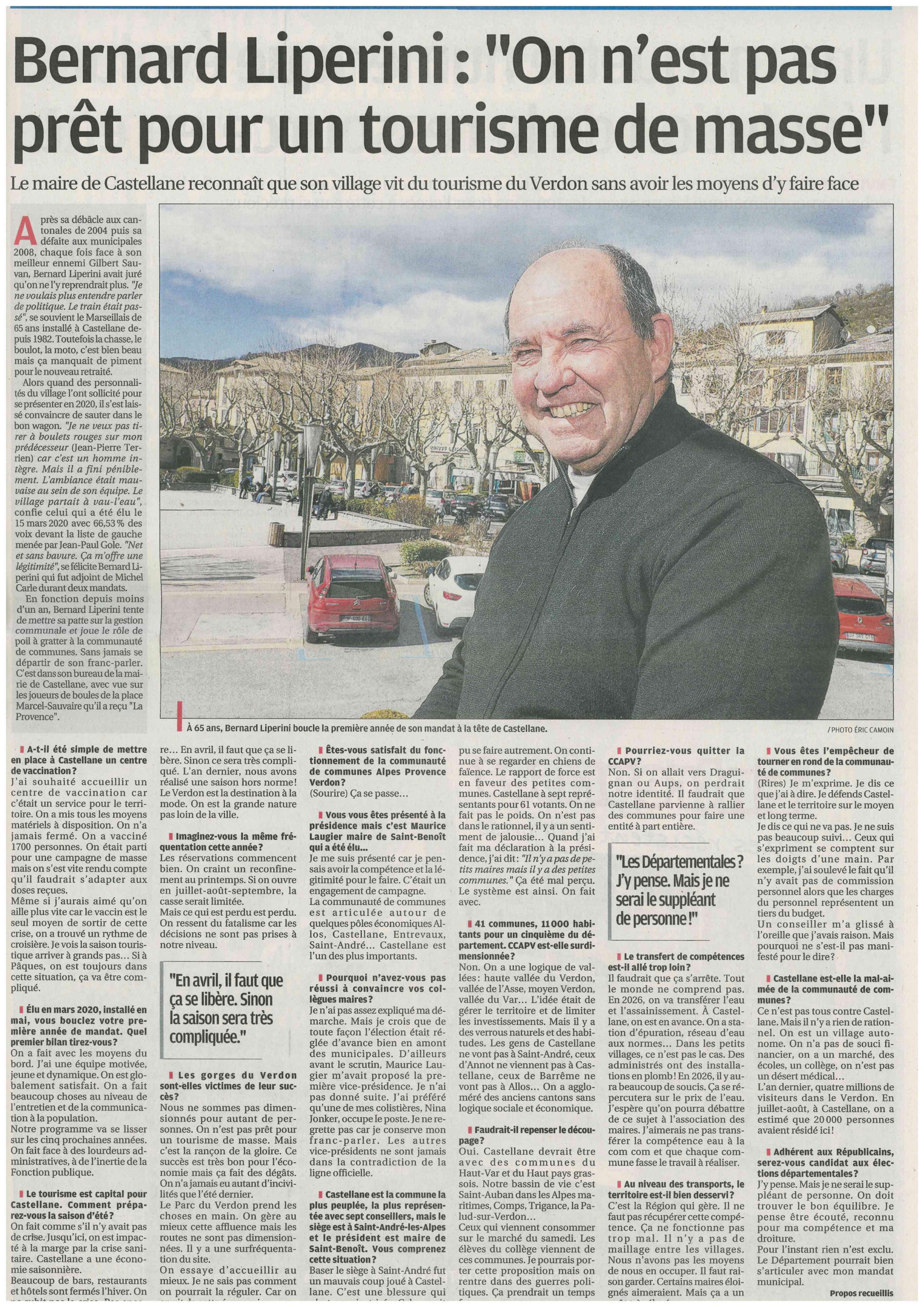 ARTICLE DE PRESSE